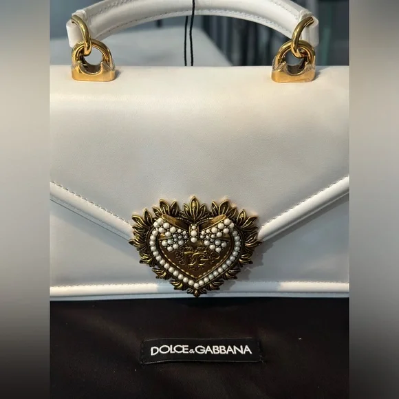 Dolce & Gabbana Small smooth calfskin White Devotion bag - Picture 9 of 11